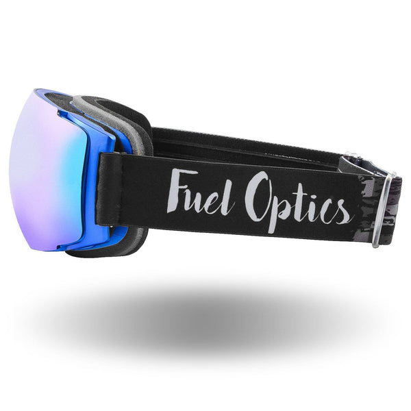 Fuel Optics High Performance Anit-Fog Ski and Snowboard Goggles with Magnetic Quick Change Lens | Helmet Compatible with Extra Long Adjustable Strap - Blue