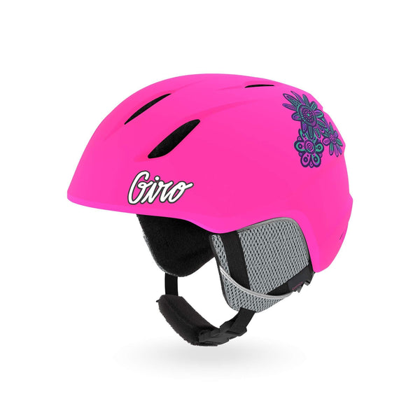 Giro Launch Kids Snow Helmet Goggle Combo Matte Bright Pink/Psych Blossom XS (48.5-52CM) Helmet 7104864 Goggle 7094582