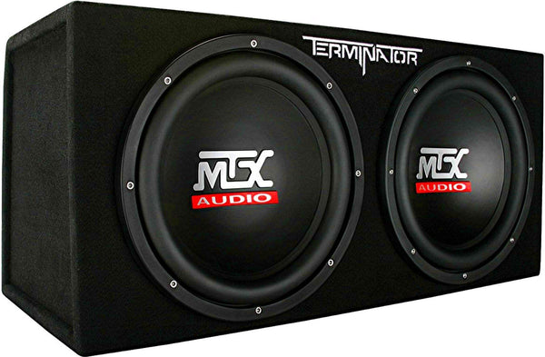 MTX TNP212D2 12" 1200W Dual Loaded Car Subwoofer Audio Sub+Box+Amplifier+Amp Kit