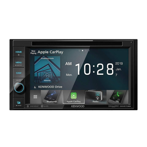 Kenwood DDX5706S 6.2" Double Din A/V Multimedia DVD Receiver with Wired Apple CarPlay