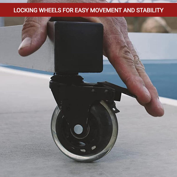 Dominator Indoor/Outdoor Portable Pickleball Net, Constructed of Rust Proof Aluminum Frame - Includes Rolling Carry Bag, Locking Rollers