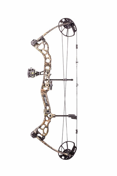 Bear Archery Pledge Compound Bow Includes Trophy Ridge Mist 3-Pin Sight, Whisker Biscuit, Peep Sight, and D-Loop