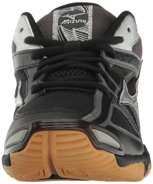 Mizuno Wave Bolt 6 Womens Volleyball Shoes, Black/Silver, 8 B US [product _type] Mizuno - Ultra Pickleball - The Pickleball Paddle MegaStore