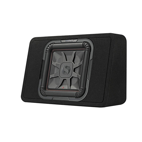 Kicker 46TL7T122 TL7T 12" (30cm) Solo-Baric Subwoofer in Thin Profile Enclosure, 2-Ohm, 600 Watt