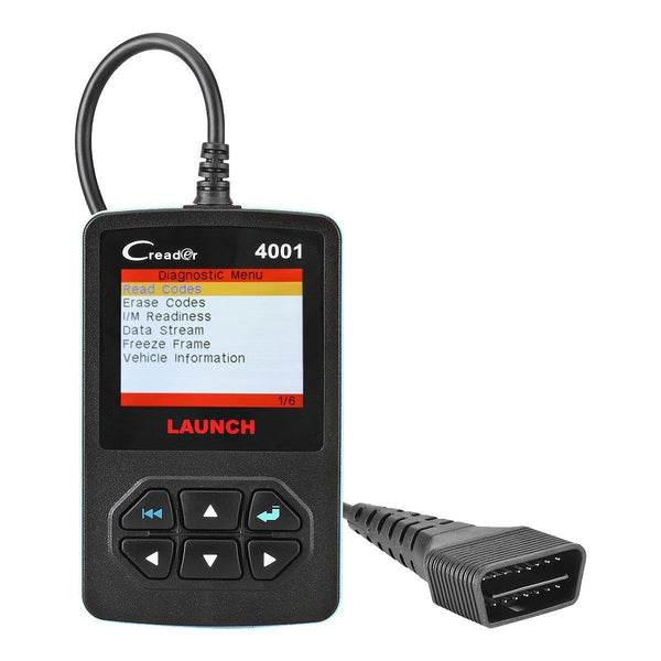 LAUNCH Creader 4001 OBD2 Scanner Diagnostic Scan Tool Car Code Reader for Turning Off Check Engine Light Reads and Clears Engine Fault Codes