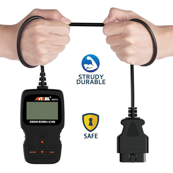 ANCEL AD310 Classic Enhanced Universal OBD II Scanner Car Engine Fault Code Reader CAN Diagnostic Scan Tool-Black