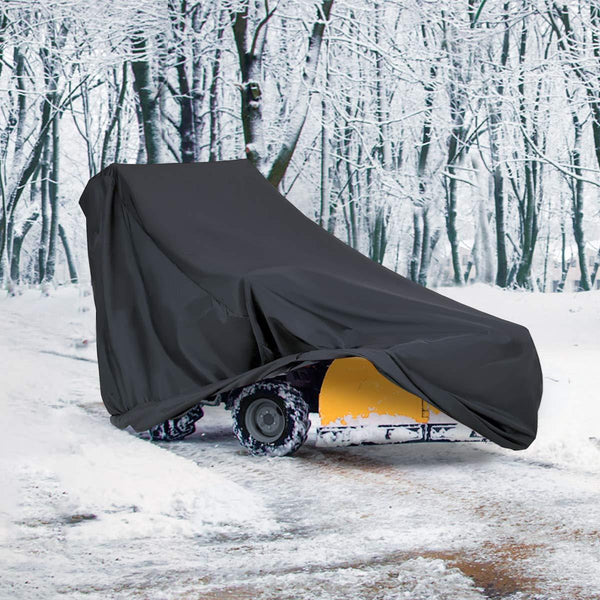NASUM Snow Thrower Cover, Two-Stage Snow Blowers Cover, 50" L x 43" H x 35" W, Dustproof, Windproof, for Most Electric Snow Blowers with Locks Drawstring, Buckles, and Carrying Bag