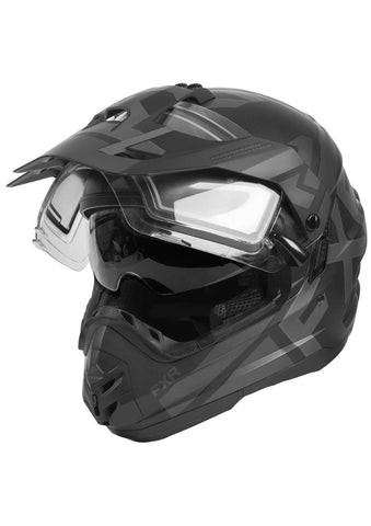 FXR Torque X Evo Snowmobile Helmet with Electric Shield and Sunshade Black Ops 2020 (Black Ops, X-Large)
