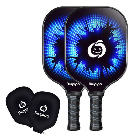 Pickleball Paddle, USAPA Approved, 2 Graphite Pickleball Paddles Lightweight 8oz Pickleball Rackets Honeycomb Composite Core, Edge Guard Ultra Cushion 4.5In Grip Pickleball Racquet with 2Cover [product _type] niupipo - Ultra Pickleball - The Pickleball Paddle MegaStore