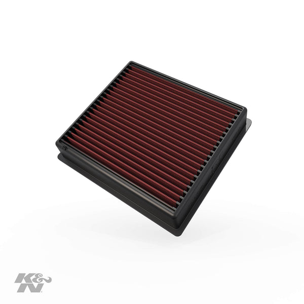 K&N engine air filter, washable and reusable:  2013-2019 Dodge Ram Truck L6 DSL/V8 FI (2500, 3500, 4500, 5500) 33-5005