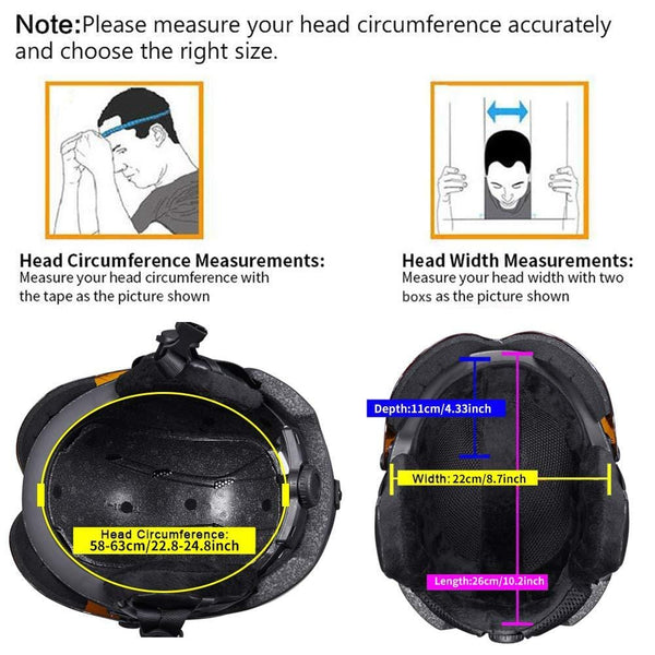 Ski Helmet Men Women Youth Snow Sports Helmet Snowboard Helmet with Detachable Snow Mask Anti-Fog Anti-UV Integrated Goggle for Skiing,Snowboarding,Motorcycle Cycling and Snowmobile