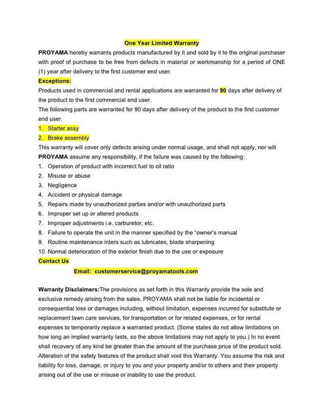Proyama 52cc 20 Inch Gas Chainsaw with Two Chains & Carrying Bag