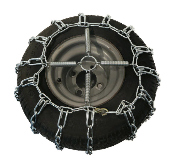The ROP Shop 2 Link TIRE Chains & TENSIONERS 13x5x6 for Garden Tractors/Riders/Snowblower