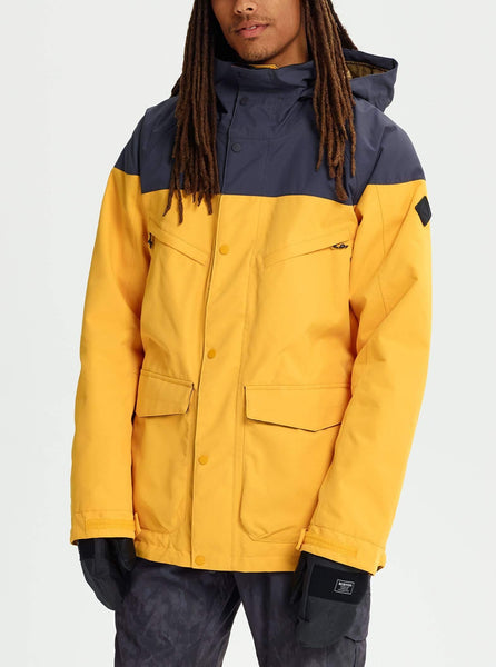 Burton Men's Breach Jacket, Golden Rod/Trocadero, Large