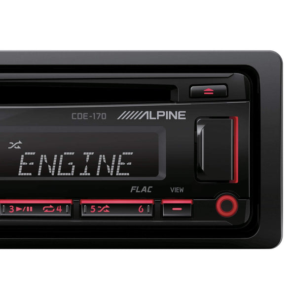 Alpine Single DIN Car Stereo Receiver