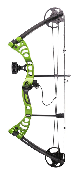 Leader Accessories Compound Bow 30-55lbs Archery Hunting Equipment with Max Speed 296fps (Green/Black with Kit)