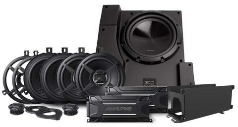Alpine Electronics PSS-22WRA Alpine Electronics PSS-22WRA Weather Resistant Direct Fit Sound System for 2007-2018 Jeep Wrangler JK Unlimited Without The Factory Equipped Alpine Amplified System - Ultra Pickleball