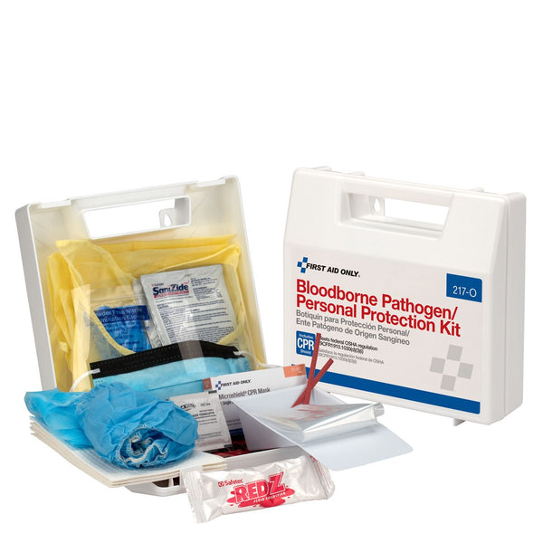 First Aid Only Blood Borne Pathogen/Personal Protection Kit with Microshield