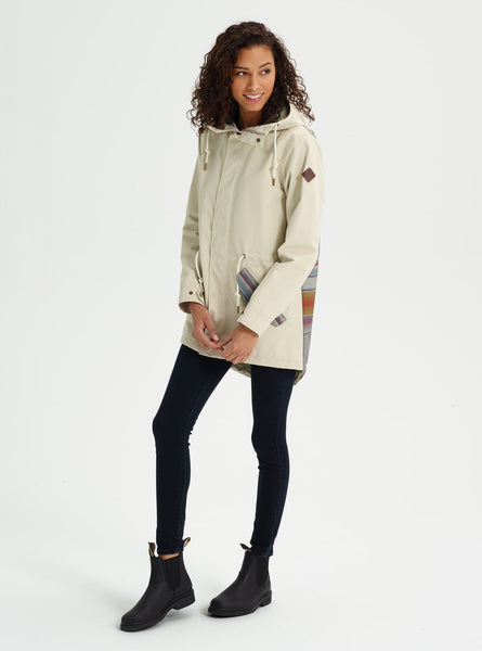 Burton Women's Sadie Rain Jacket, Pelicans/Hawk Tusk Stripe, Large