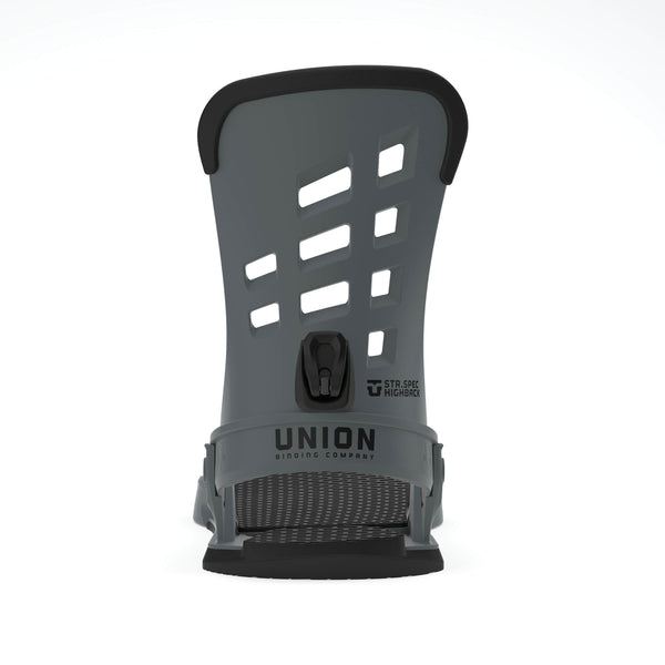 Union STR Snowboard Bindings Mens Sz L (10.5+) Dark Grey