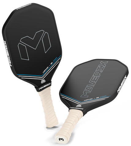 Maverix Havik -16 Power Professional Carbon Fiber Pickleball Paddle | Ultimate Power, Spin, and Control | Thermoformed Raw Carbon Fiber Design with Cover |