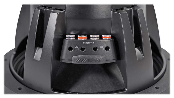 Alpine Type-R R-W12D2 12" 750w RMS Car Audio Subwoofer+Mono Amplifier+Amp Kit