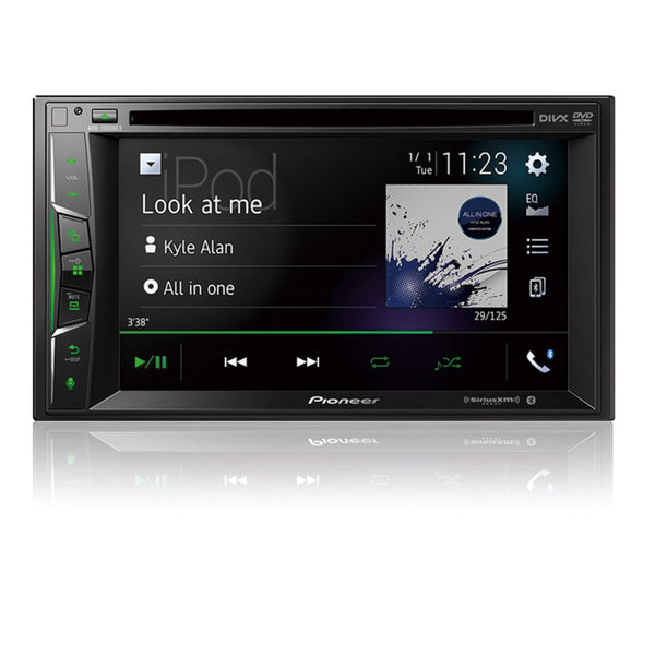 Pioneer Multimedia Double-Din In-Dash 6.2" WVGA Display DVD Receiver Apple CarPlay/Built-in Bluetooth/SiriusXM-Ready/AppRadio Mode/ Spotify & Pandora WITH FREE ALPHASONIK EARBUDS