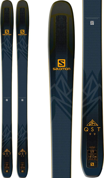 SALOMON QST 99 Skis Black/Saffron Mens Sz 181cm