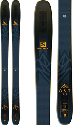 SALOMON QST 99 Skis Black/Saffron Mens Sz 181cm