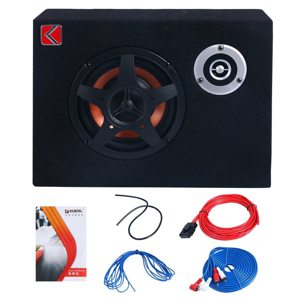 8'' Under-Seat Car Sub Woofer Modified Speaker Stereo Audio Bass Amplifier 4Ω 480W