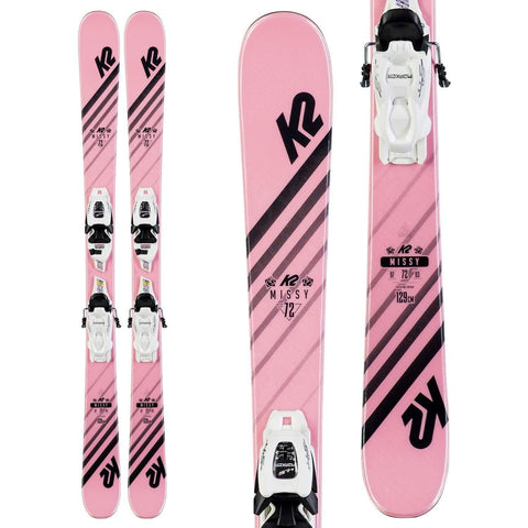 K2 Missy Skis + FDT 7.0 Bindings 2020 - Girls - 139 cm