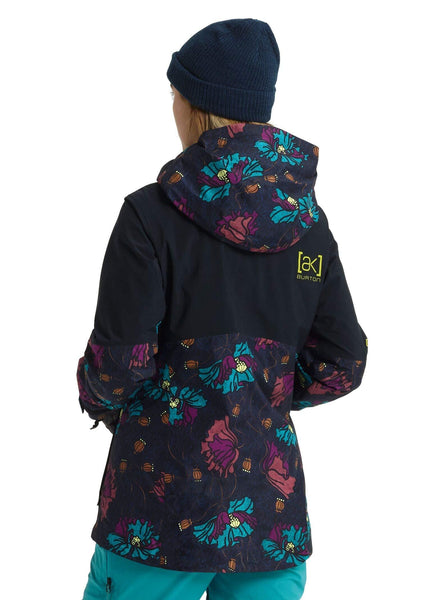 Burton Women's Women's Ak Gore-tex Upshift Jacket, Bona Flora/True Black, Small