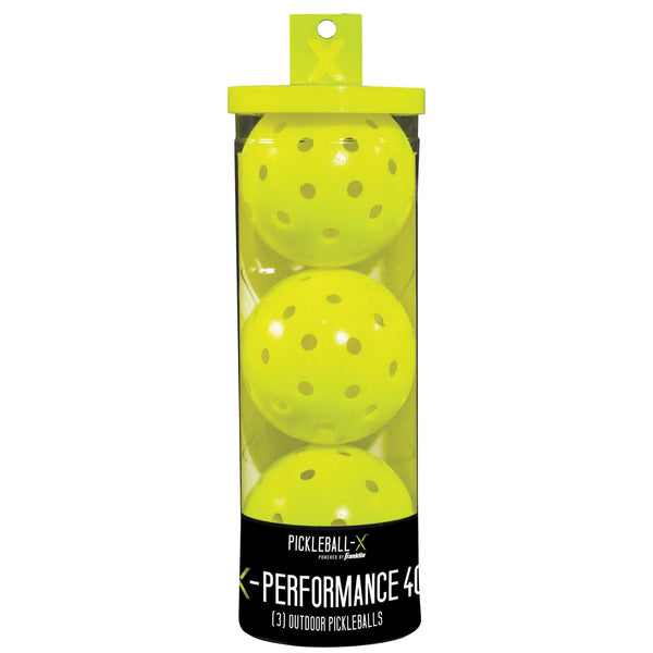 Franklin Sports X-40 Pickleballs - Outdoor - 3 Pack - USAPA Approved - Optic [product _type] Franklin Sports - Ultra Pickleball - The Pickleball Paddle MegaStore