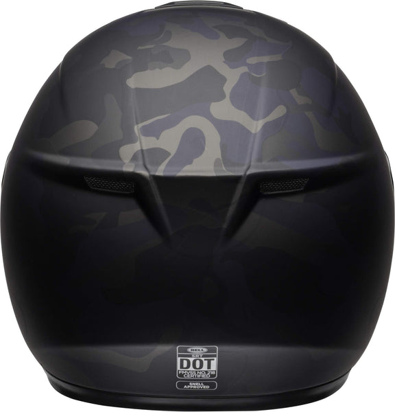 Bell SRT Street Motorcycle Helmet (Stealth Matte Black/Camo, Medium)