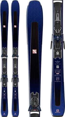 SALOMON Aira 80 Ti Womens Skis 155 w/Z10 GW Bindings Womens Sz 155cm Black