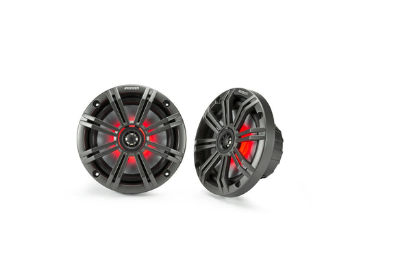 Sony MEX-M71BT Marine CD & Bluetooth Receiver Package with Kicker KM654 LED 6.5" Marine Speakers (2 Pair)