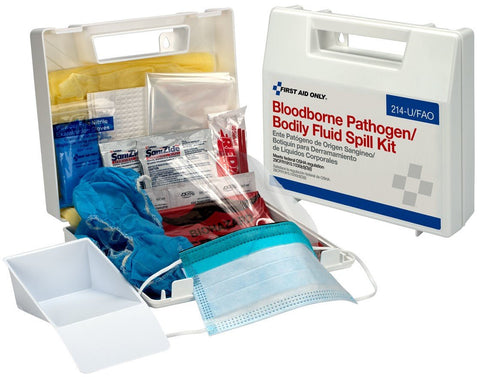 First Aid Only Bloodborne Pathogen Bodily Spill Kit, 24 Piece Kit