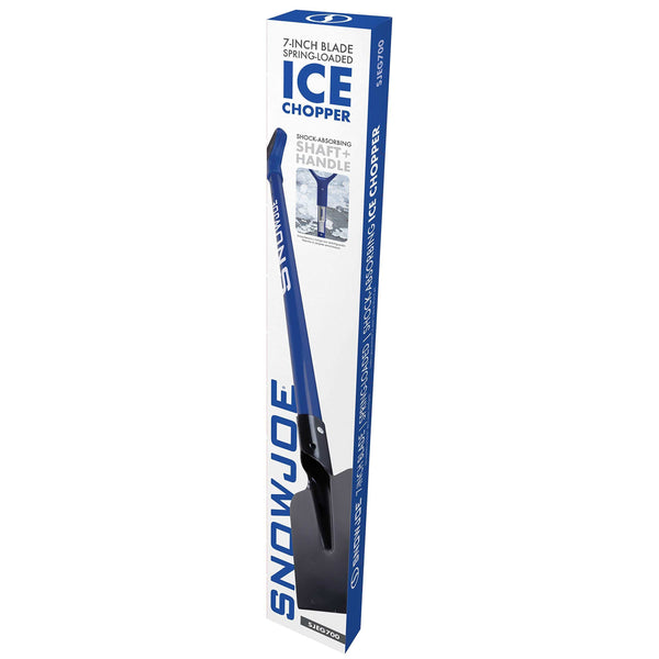 Snow Joe SJEG700 Spring Loaded Impact Reducing Steel Ice Chopper | 7-Inch x 5.5-Inch | Shock Absorbing Handle