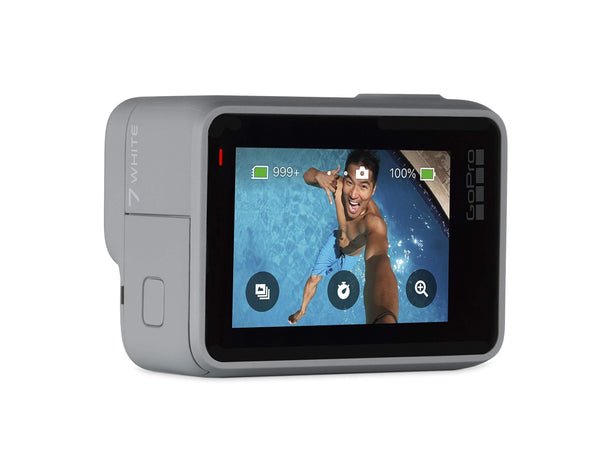GoPro Hero7 White - Waterproof Action Camera with Touch Screen 1080p HD Video 10MP Photos