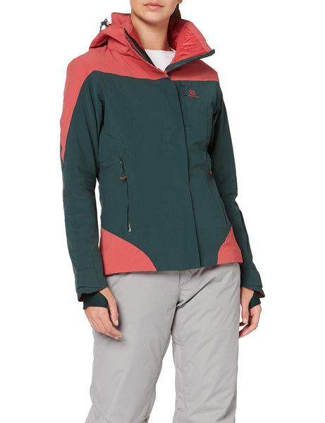 SALOMON Women's Icerocket JKT W, Green Gab, X-Small