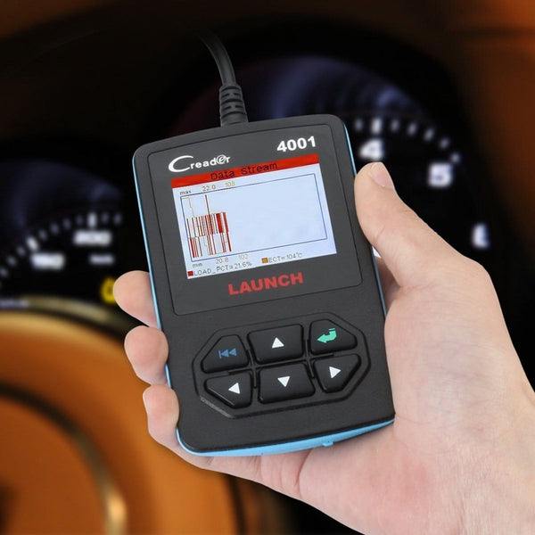 LAUNCH Creader 4001 OBD2 Scanner Diagnostic Scan Tool Car Code Reader for Turning Off Check Engine Light Reads and Clears Engine Fault Codes