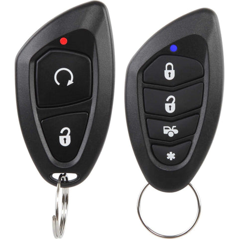 Encore E5 2-Way Paging Remote Start Keyless Entry System w/ 4-Button LED Remote and Sidekick Remote