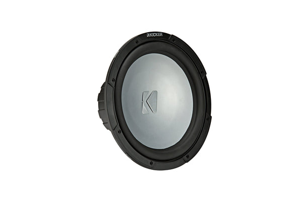 KICKER KMF124 12" Marine Subwoofer with LED White Grill 4 Ohm for Free Air Applications
