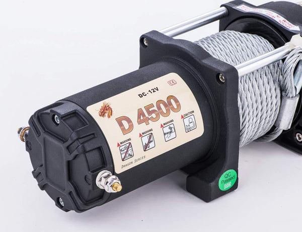 Sinoking 12VDC 4500lb/2041kg,High Speed UTV&ATV Winch With 1/4＂×32′（feet）Cable