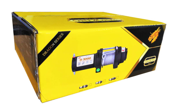 Sinoking 12VDC 6000lb/2722kg, UTV&ATV Winch with 1/4"49′（feet） Synthetic Rope Wireless Remote Control Waterproof Electric Winch Kit