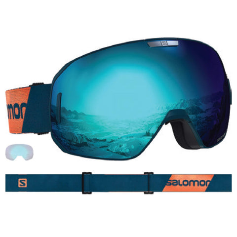 SALOMON S/Max Ski Goggles, Moroccan/Solar/Light Blue