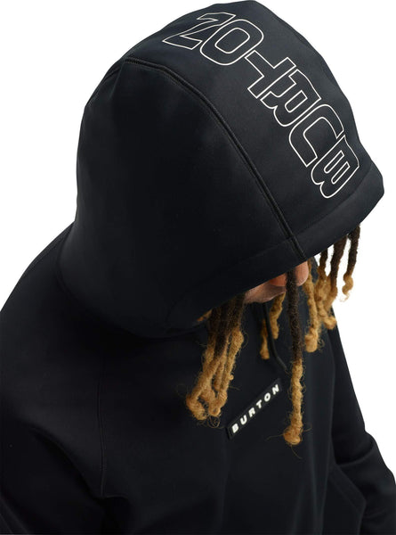 Burton Men's Crown Bonded Pullover Hoodie, True Black W20, Medium