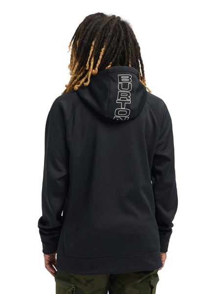 Burton Men's Crown Bonded Pullover Hoodie, True Black W20, Medium