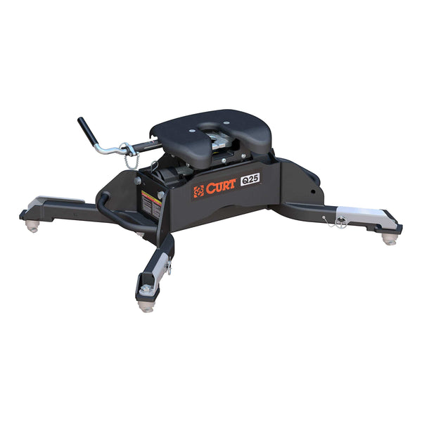 CURT 16049 Black Q25 5th Wheel Hitch for Ram Puck System, 25,000 lbs