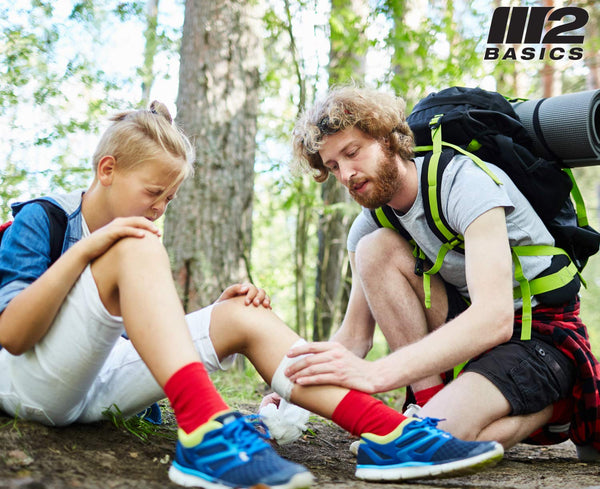 M2 BASICS 300 Piece (40 Unique Items) First Aid Kit w/Bag | Free First Aid Guide | Emergency Medical Supply | for Home, Office, Outdoors, Car, Camping, Travel, Survival, Workplace